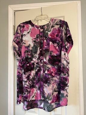 💲5️⃣,7️⃣&🔟Sale Vera Wang purple floral blouse 2X